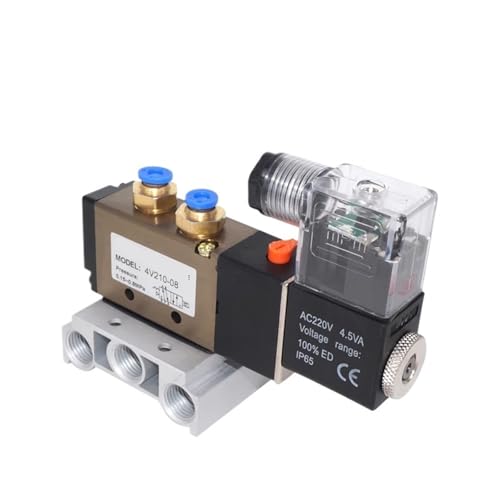 Distributeur pneumatique 4V210-08 5/2 voies bloc de commande 10 stations 24V
