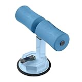 XARONF Sit-ups Assistant Device, Portable Adjustable Height Fixed Abdominal Device Suction Cup Type Abdominal Fitness Equipment (Color : Blue)