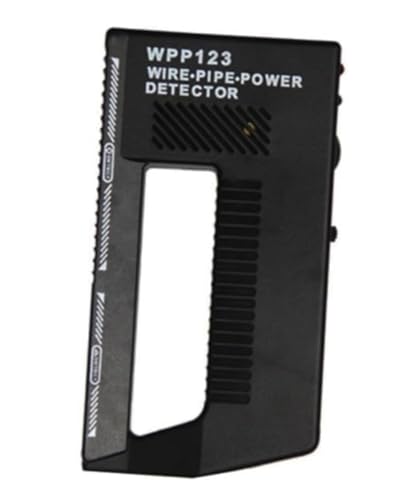 WPP123 Wall Scanner & Metal Detector – High-Sensitivity Stud Finder with Adjustable Alert – Detects Pipes, Wires & Studs – DIY & Professional Multifunction Tool – Durable Plastic (Black)