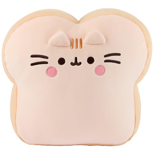 GUND Pusheen's Kitchen: Peluche Squisheen de Pan Blanco, Peluche para niños de 8 años en adelante, café, 11 Pulgadas