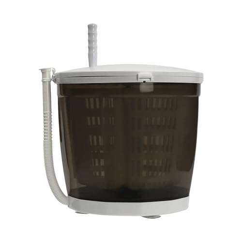 Mini Portable Washing Machine, 2 in 1 Manual Non-Electric Washing Machine, Clothes Spin Dryer, Mini Traveling Outdoor Washing Machine, Compact Washer Spin Dryer (Green)