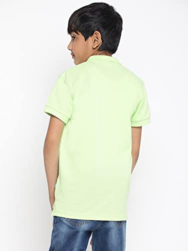 Image of Li'l Tomatoes Boys Pique Cotton Polo T-Shirt | Classic Collar & Button Placket | Soft & Breathable Summer Wear | Casual Comfort | 3-16 Years