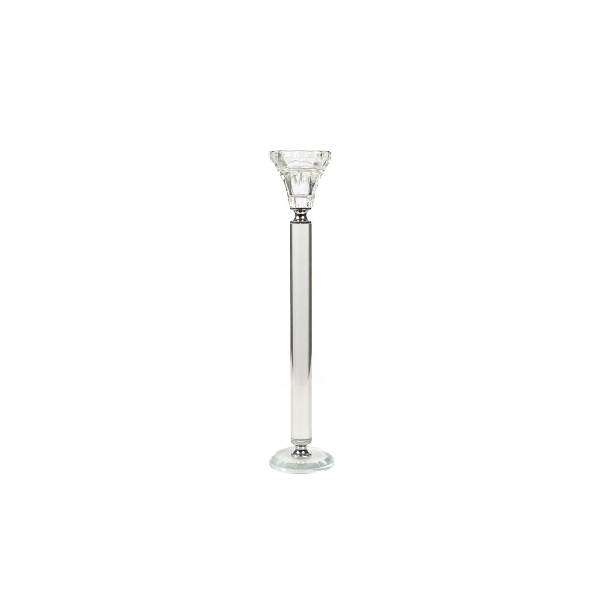 Romimex Clear Glass Tea Light Holder 6 x 28 x 6 cm, Colourful