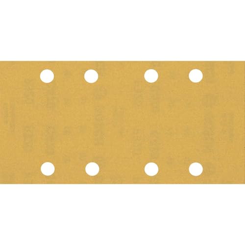 Bosch Professional 10x オービタルサンダー用 EXPERT C470 サンドペーパー 8 穴 (塗装木材, 硬木, シート寸法 93x186 mm, 粒度# 320, アクセサリー オービタルサンダー)