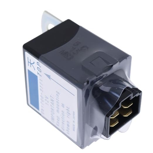 IEQFUE 12V Time Delay Relay Solenoid 061700-3770 Compatible with Kubota B1550D B1550HST B1750HST L2900DT L3010DT L3300DT M5030 M5700 M5700DHC