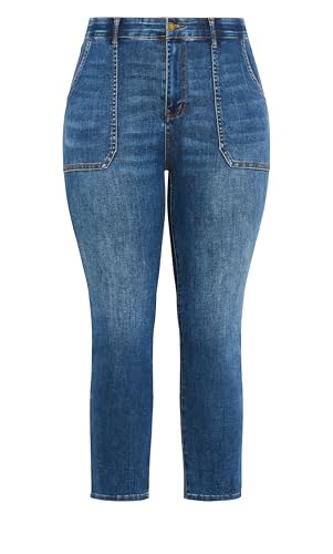 Women's Plus Size Ella Thick Waistband Ankle Jean4