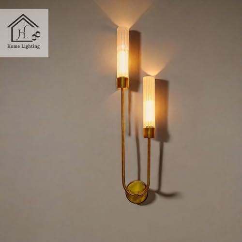 Image of Fancy Wall Light Boro 12 Flute Glass Wall Light /Wall Lamp to Decor Home /Living Room /Bedroom /Office /Dining /Cafe /Restaurants