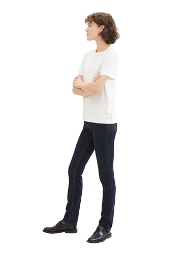 TOM TAILOR Damen 1041100 Alexa Straight Jeans, 10115 - Clean Rinsed Blue Denim, 28W / 32L EU – Ansicht 7