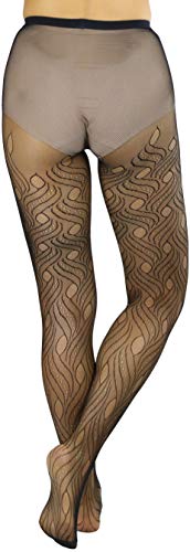 Image of ToBeInStyle Women's Sexy Vibrant Fine Classic Fishnet Full Footed Pantyhose