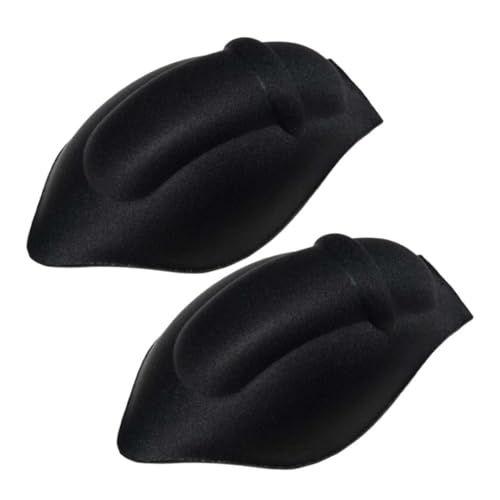 Veesper Coussinets de Maillot de Bain pour Hommes sous-VêTements éPais Slip de Bain Coussinet D'Agrandissement des Renflements Tapis en éPonge sous-Verres Tongs 2 PièCes Noir