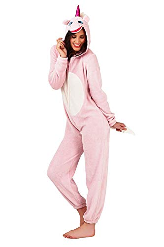 Koo-T - Pijama de una Pieza - para Mujer Rosa Unicornio Rosa X-Small (34)