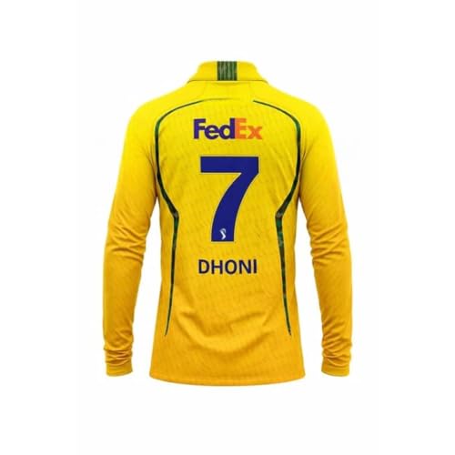 Image of CSSKK Jersey 2024 /25 Dhoni 7 for Kids,Boys & Men