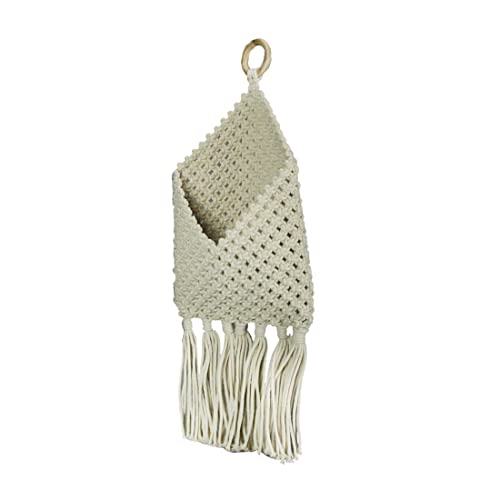 Macramé décoratif bohème de 54 cm pour réchauffer un mur blanc vide