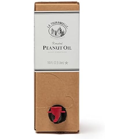 La Tourangelle, Roasted Peanut Oil, Slow Roasted Expeller-Pressed for Rich Flavor, Perfect for Cooking & Baking, Med-High Heat, Unrefined, Small Batch Production in USA, 169 fl oz Cover