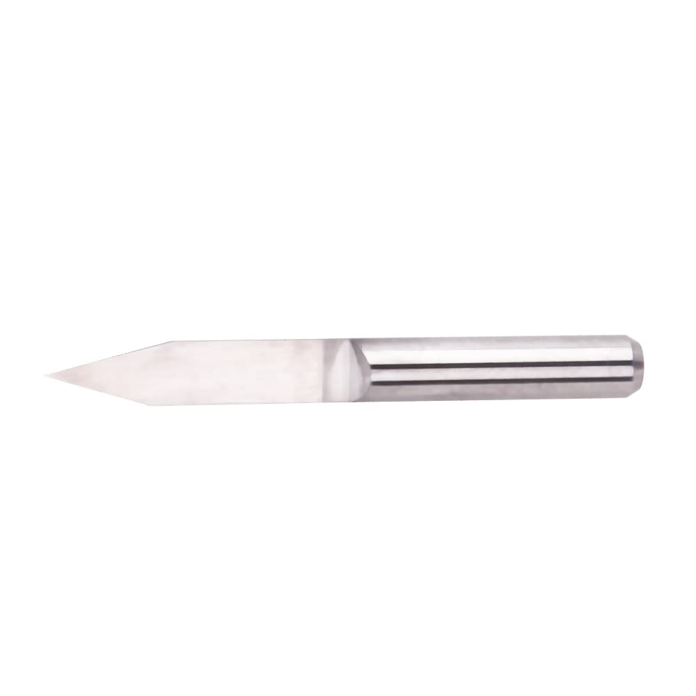 Juego de brocas con ranura en V de carburo de tungsteno de 10 piezas - Fresa CNC for grabado de precisión en diversos materiales(10degx0.2mm)