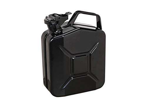 5 Litro Metal Bidón - Negro - para Combustible Gasolina Diesel Etc