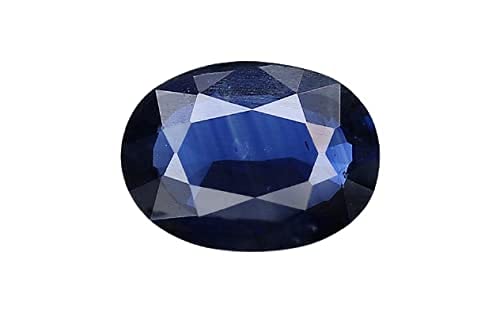 KIRTI GEMSKirtiGems Blue Sapphire 9.25 Ratti 8.62 Carat (NEELAM/NILAM Stone) Certified Natural Ceylon Quality Gemstone AAA++ Quality