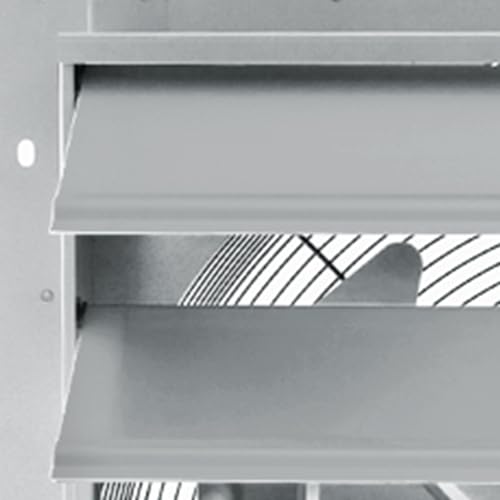 Extractor con persiana de aluminio de 24 pulgadas, 3837 CFM, montaje en pared, bajo ruido, persiana automática miniatura 4