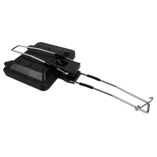 GLEAVI Portable Folding Sandwich Maker Nonstick Bread Baking Pan for Breakfast Waffles Desserts and More Compatible with Induction and Natural Gas Cookers Essential Kitchen Utensil