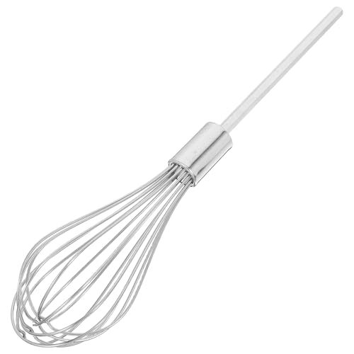 TOYANDONA Batidor de Huevos de Acero Inoxidable Extra Largo y Grueso 2 Mm 16 Hilos, Repuesto para Batidora de Mano, Accesorio Mezclador Multifuncional para Cocina y Uso Reutilizable