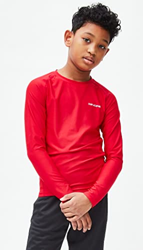Devops Youth Boys 3-Pack Compression Athletic Performance Baselayer Long Sleeve Shirts thumb #3