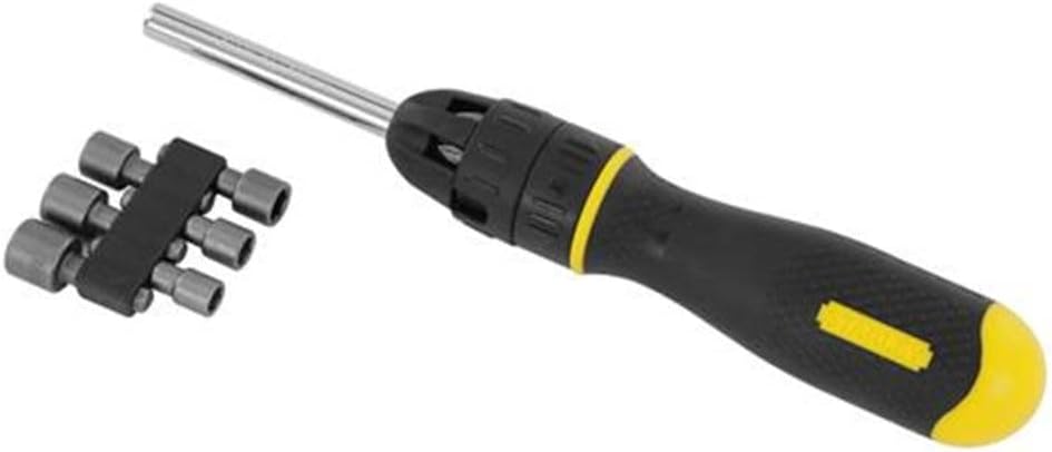 Stanley Multi-Bit Ratcheting Screwdriver, 10 Bits