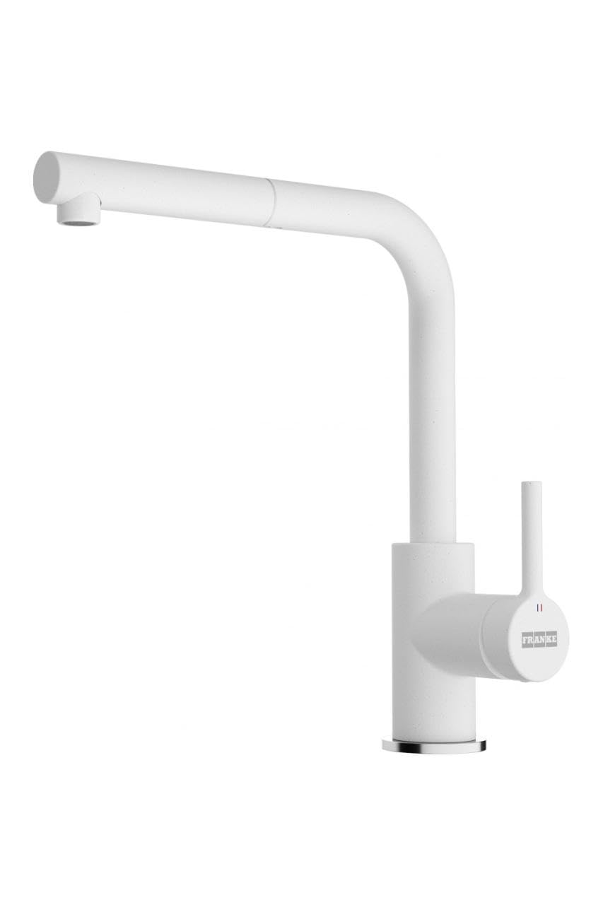 Franke Lina L - Grifo de cocina con boquilla extraíble (115.0728.485), color blanco polar
