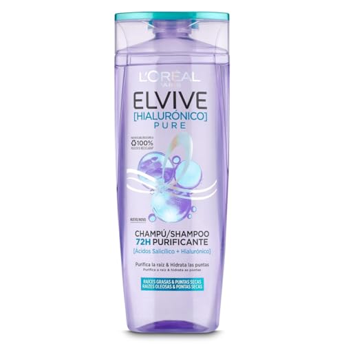Champú purificante con ácido hialurónico Elvive botella 300 ml