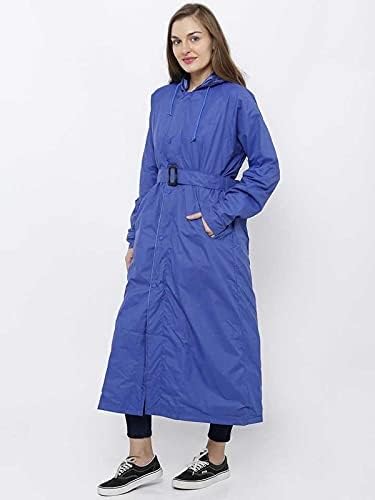 Image of Rainfighter Women /Ladies High Neck Raincoat | Waterproof Long Raincoat with Belt
