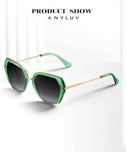 Image of ANYLUV Womens Sunglasses Polarized Sunglasses for Women, Trendy Woman Polarized Ultraviolet Protection Travel