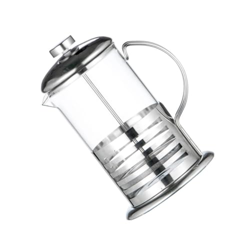 jojofuny Tetera de 600ml Filtro de Café de Vidrio Resistente al Calor Cafetera Multifuncional para Infusiones y Bebidas Calientes o Frías en Casa