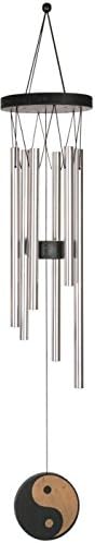 StealStreet SS-G-31022, Wind Chime Oriental Charm Ying Yang Hanging Garden Porch Decoration