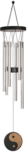 StealStreet SS-G-31022, Wind Chime Oriental Charm Ying Yang Hanging Garden Porch Decoration