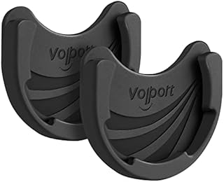 VOLPORT Car Mount Phone Holder for Pops Collapsible Grips & Stand, 2 Pack Black Silicone Cell Phone Holder for Expanding Socket Base with Pops 3M Sticky Adhesive for Wall, Dashboard, Glass