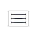 BUILDMART - 8x6 White Modern AC Vent Cover - Decorative Air Vent - Standard Linear Slot Diffuser - Register Grille for Ceiling, Walls & Floors - Texas Buildmart
