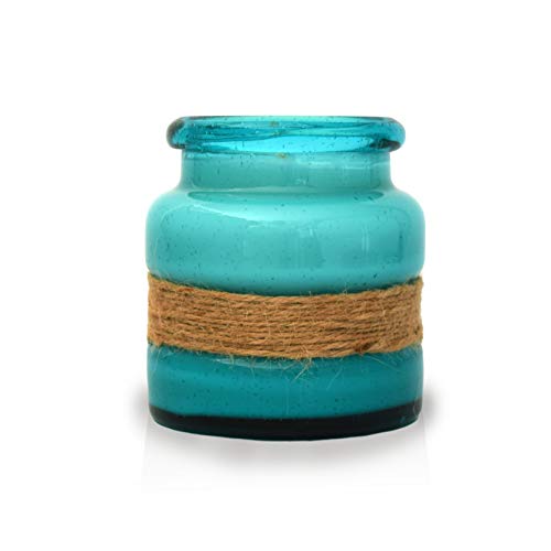BB Candles Mermaid Island Hand Poured Candle, Turquoise Bay Glass, Paradise Scent, Natural Soy Artisan Candle, Fragrant Coastal Candle with Strong Scents, 13oz, 80+ Hours Burn Time