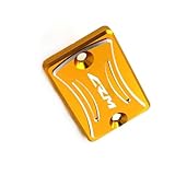 Reemplace las tapas del tanque de aceite de freno desgastadas u obsoletas con esta tapa de aleación de aluminio para mejorar el aspecto y el estilo de su motocicleta.