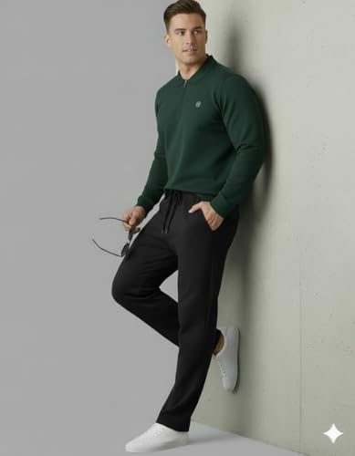 Image of Volex Men Full Sleeve T-Shirt and Jogger Set|Track Suit for Men | Sports Wear Gym Running Jogging Walking Workout Outfit | Full Sleeve T Shirt with Jogger Track Pant Lower