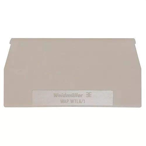 Couvercle final WAP WTL6/1L pour bloc de jonction de test et sectionnement