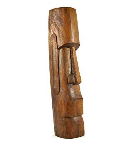 Coco Papaya Statue Moai 50cm en Bois de Suar