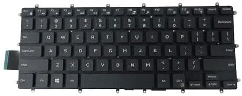 wangpeng® New Black US Keyboard Non-Backlit Keyboard for Dell Latitude 3379 Series Laptop US Keyboard