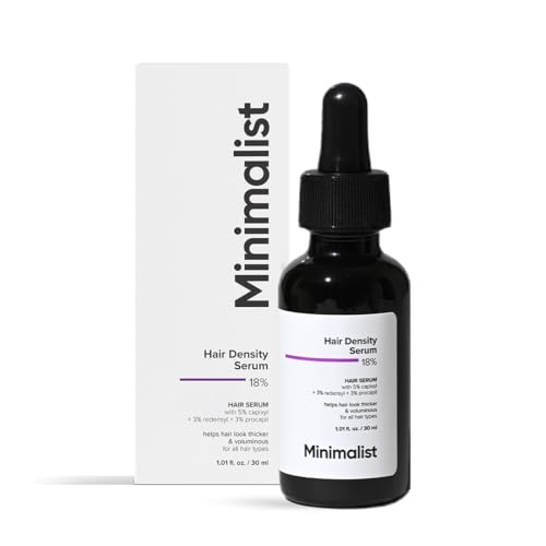 Minimalist 18% Hair Density Serum | With Procapil Capixyl Redensyl Anagain & Baicapil For Hair Fall Control & Hair Growth in Men & Women | 30 ml
