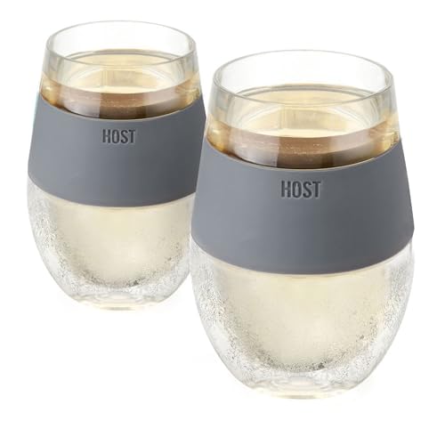 Vino Freeze ™ - Tazas de refrigeración Vino 2 Gray (Set of 2)