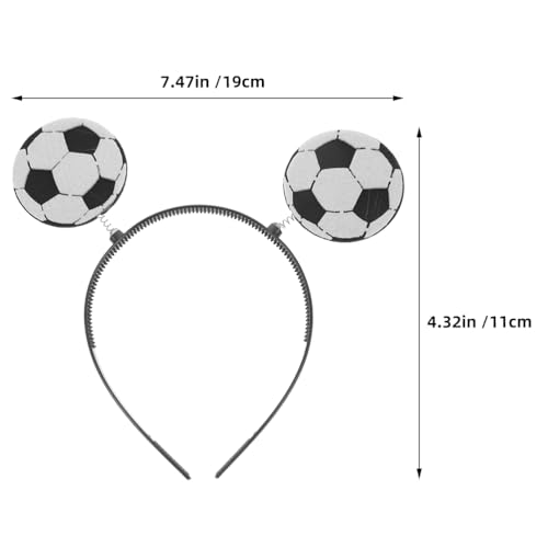 LUOZZY 6pcs Creative Funny Soccer Ball Headband for Sports Games Hair Accessory Fans Cheering4