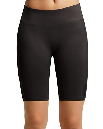 Pantaloncini Sportivi Donna in Cotone Elasticizzato Biker Shorts Estivi Vita Alta Opachi Cycling Allenamento Shorts Pantaloncini Palestra Donna per Gym Running Yoga Leggings Corti (M, Nero)