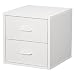 Foremost 327401 Modular 2-Drawer Cube Storage System, White