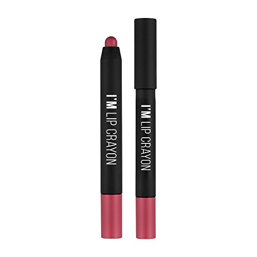 I'M MEME I'm Matte Lip Crayon #CY254 Greta 1.1g, 0.64 Ounces, Matte Formula, Long-lasting Lip Crayon, Dusty Mauve Rose