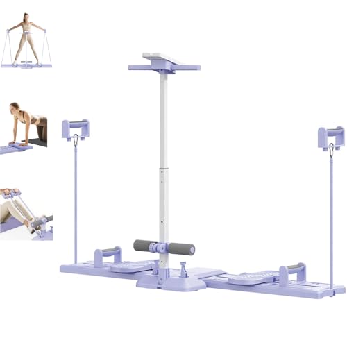 Foldable Ski Trainer with Resistance Bands