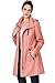 BGSD Women Easton Waterproof Hooded Anorak Rain Jacket Guava Large