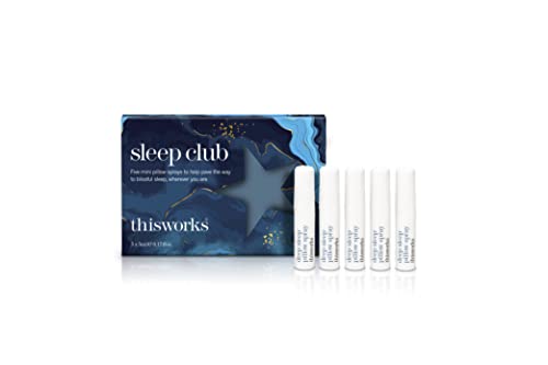 THISWORKS Sleep Club 2022 Gift Set: Award-Winning Deep Sleep Pillow Spray Mini Set, Travel Size
